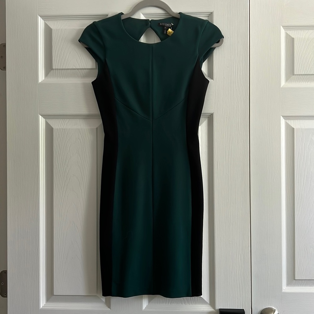 Intermix Color Block Illusion Bodycon Dress